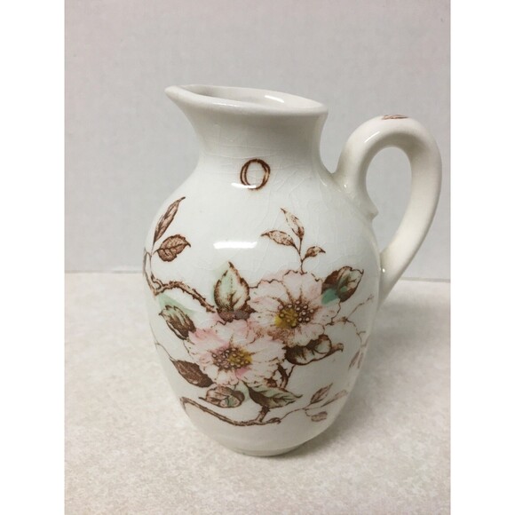 Vintage Nasco Springtime Ceramic Oil & Vinegar Cruet Set - Picture 4 of 6